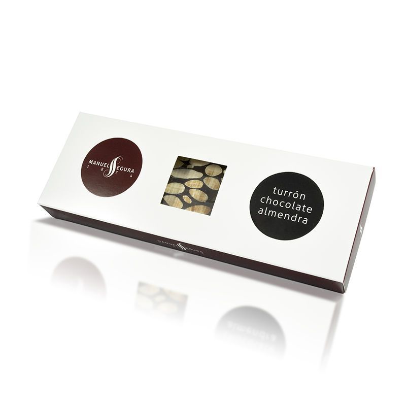 Artisan chocolate and almond nougat