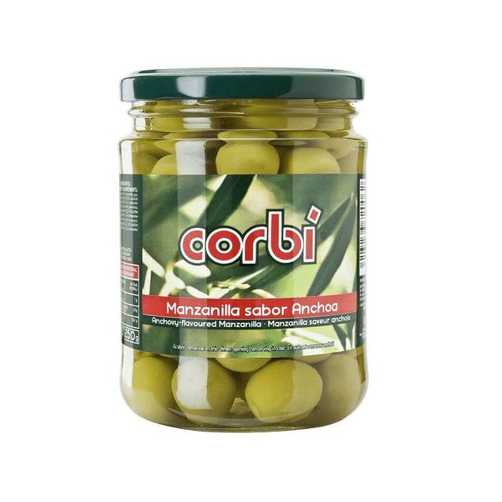 Aceitunas Manzanilla sabor anchoa