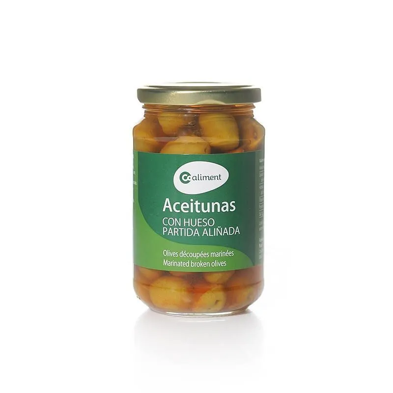 Aceitunas Manzanilla partidas