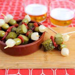 Hot Pickles Skewers