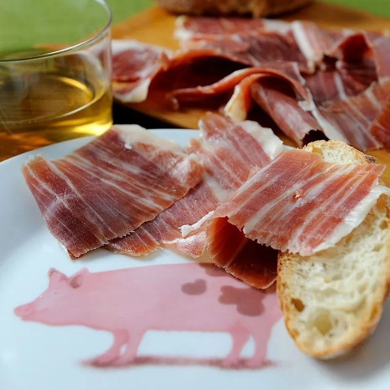 Jamón de Cebo de Campo Ibérico Cortado a Cuchillo