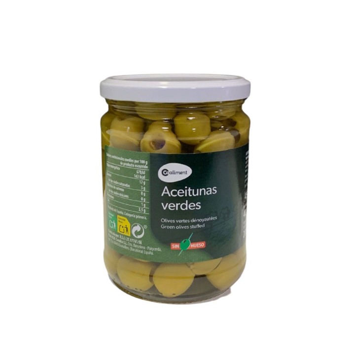 Kauf grüne entsteinte Oliven Online  | Gastronomic Spain