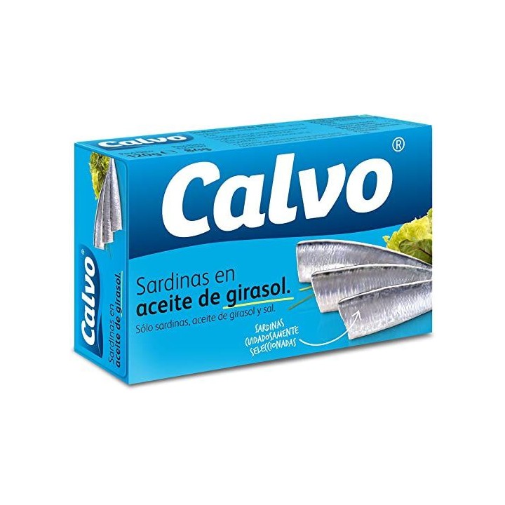 ▷ Sardines à l'Huile de Tournesol Calvo | Acheter En Ligne