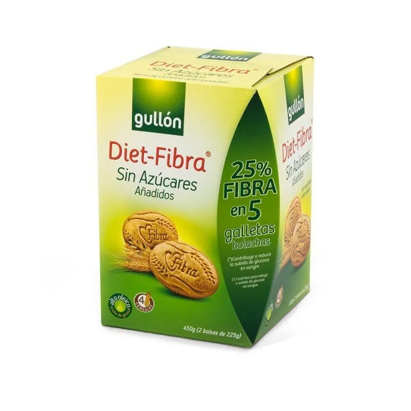 ▷ Biscuits Sans Sucre Diet Fibre de Gullon
