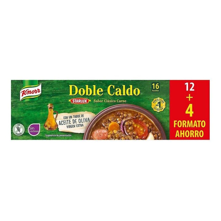 ▷ Knorr Doble Caldo Carne | Comprar Online | Envío Gratis