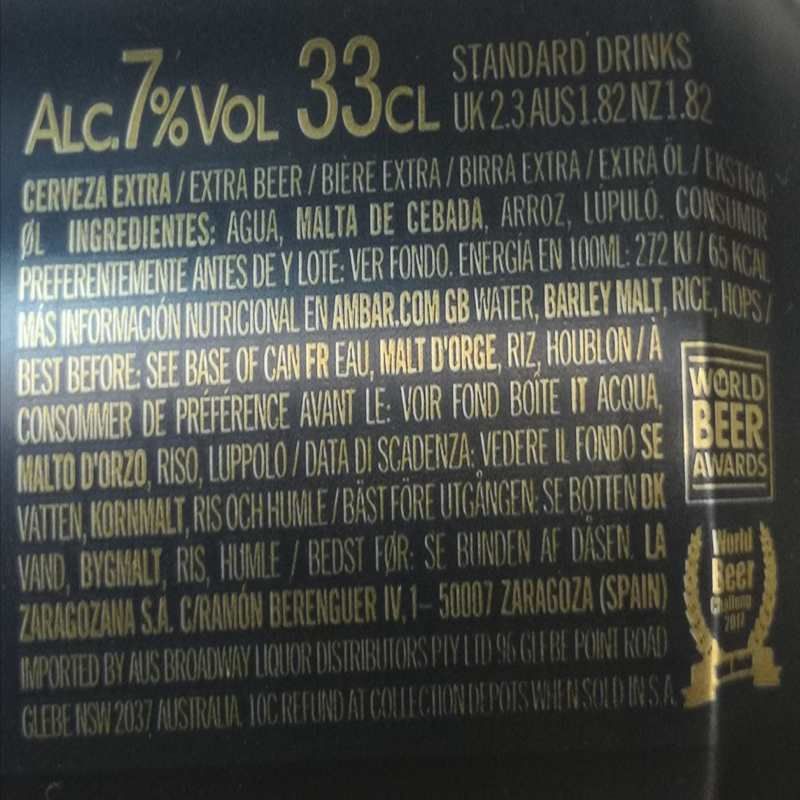 Ambar Export Beer Buy Online Free Delivery Europe