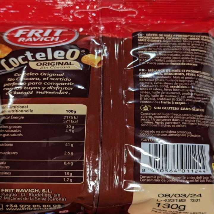Pinda Mix Cocteleo Frit Ravich I Koop I Gratis Verzending
