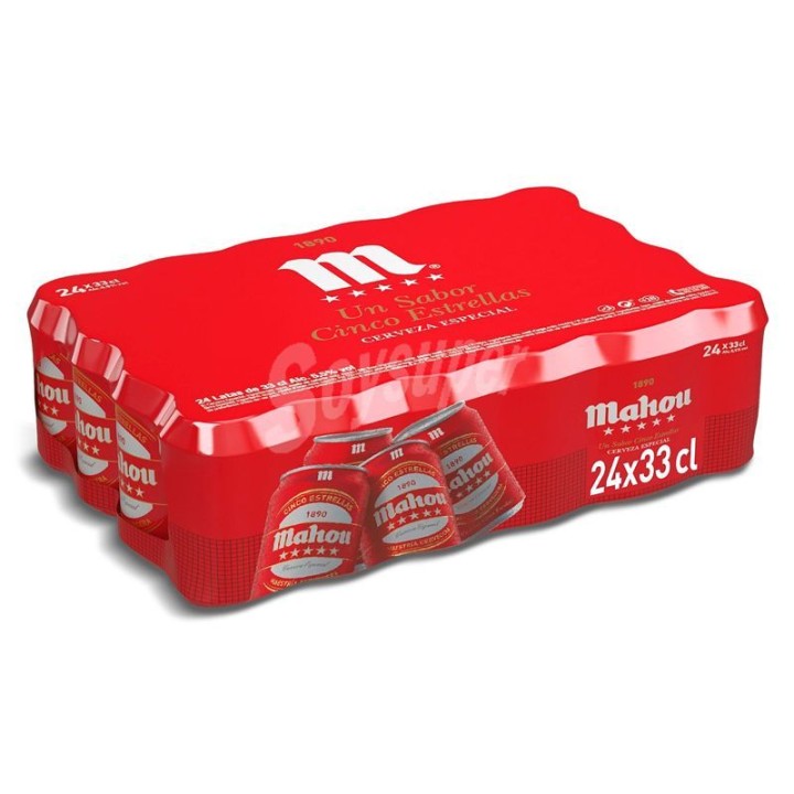 Acheter Pack Bière Mahou 5 Stars en ligne | Gastronomic Spain