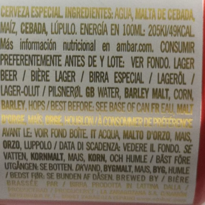 Buy Ambar Beer Online | Gastronomic Spain