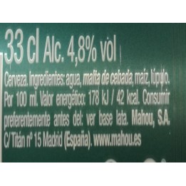 Cerveza Mahou Clásica