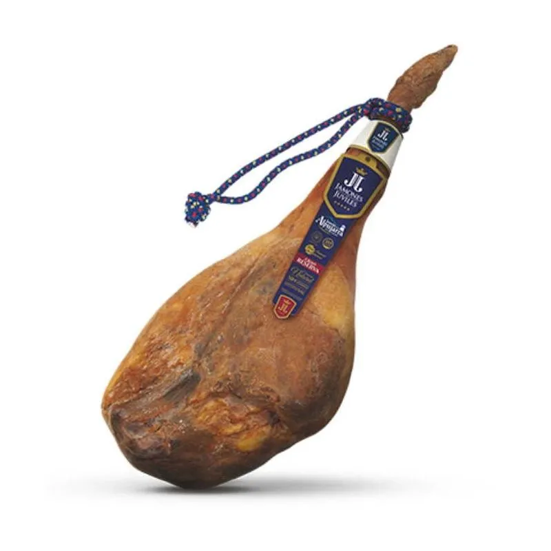 JAMBON SERRANO GRAN RESERVE PATTE ENTIERE +/- 7 kG + SUPPORT ET COUTEAU