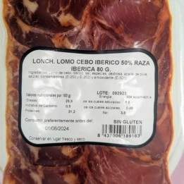 Lomo de Cebo 50% Ibérico Lonchado | Comprar Online