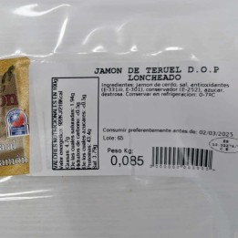 Teruel Ham Gesneden |Koop Online |Geen verzendkosten