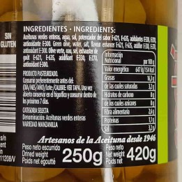 Aceitunas Manzanilla sabor anchoa
