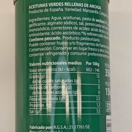 Olives Farcies Aux Anchois | Acheter | Envoi Gratuit