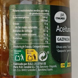 Aceitunas verdes Gazpacha