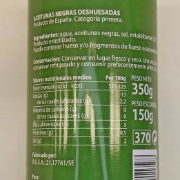 Aceitunas negras sin hueso