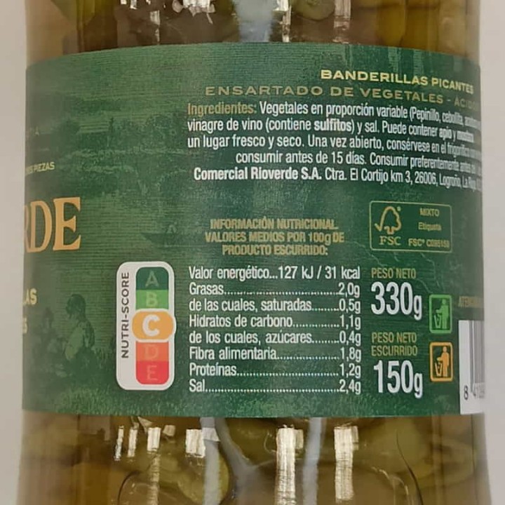 Banderillas Piquant de Rioverde | Acheter | Envío Gratuit