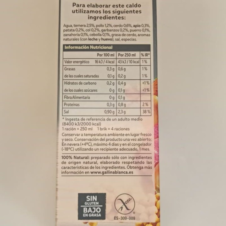 Bouillon de Porc Gallina Blanca | Acheter En Ligne