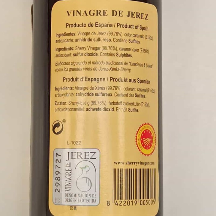 ▷ Vinagre de Jerez | Comprar | Envío Gratis a Europa