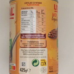 Lentejas Estofadas Litoral I Comprar Online I Envío Gratis