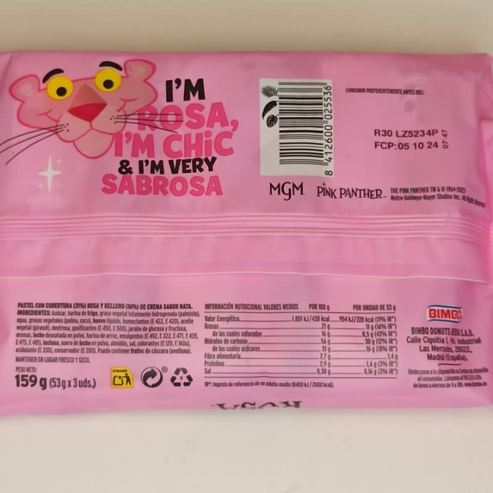 Gateau Pantera Rosa | Acheter En Ligne | Envoi Gratuit