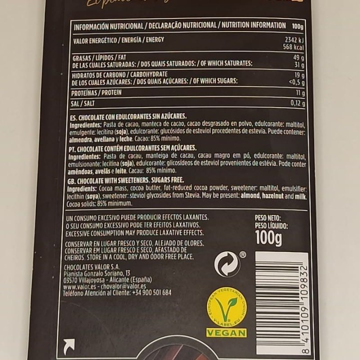 ▷ Zartbitter Schokolade Zuckerfrei 85% | Online Kaufen
