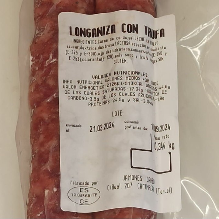 Saucisson à la Truffe Noire | Acheter | Envoi Gratuit