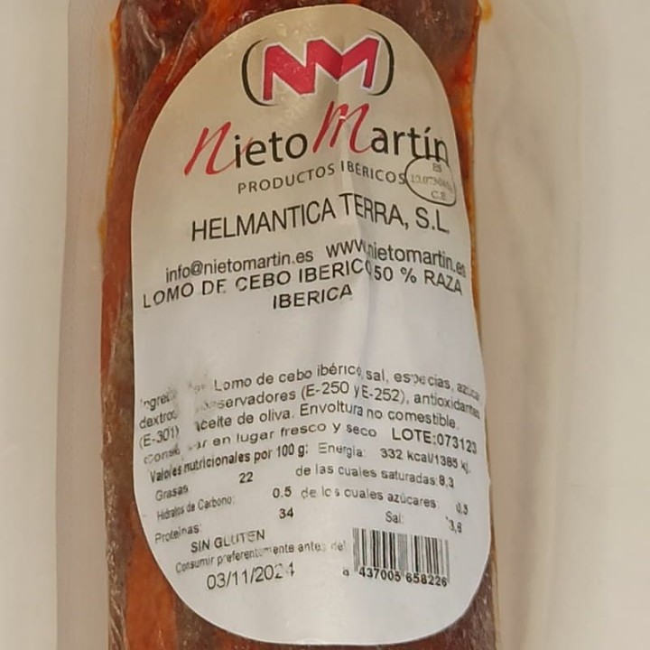 Lomo 50% iberico de cebo | Acheter En Ligne | Envío Gratuit