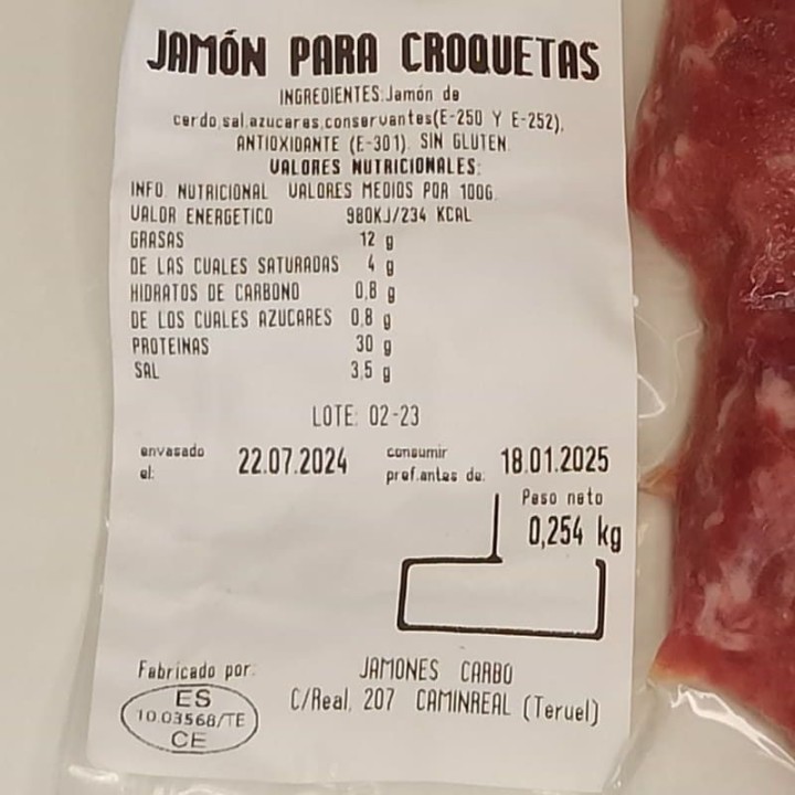 Jambon Haché | Acheter En Ligne | Envoi Gratuit