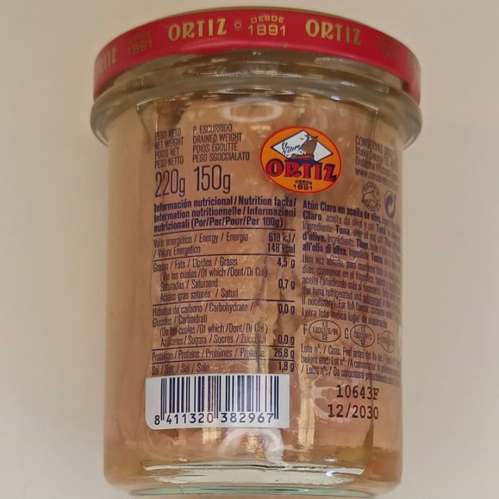 ▷ White Tuna Loins In Olive Oil Ortiz | Buy | Free Delivery