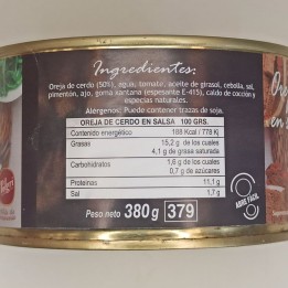 Pig's Ear in Sauce | Buy Online | Free Delivery to Europa