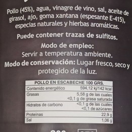 Pollo en Escabeche