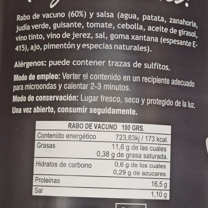 ▷ Kaufen Sie Ochsenschwanz-Eintopf | Gastronomic Spain