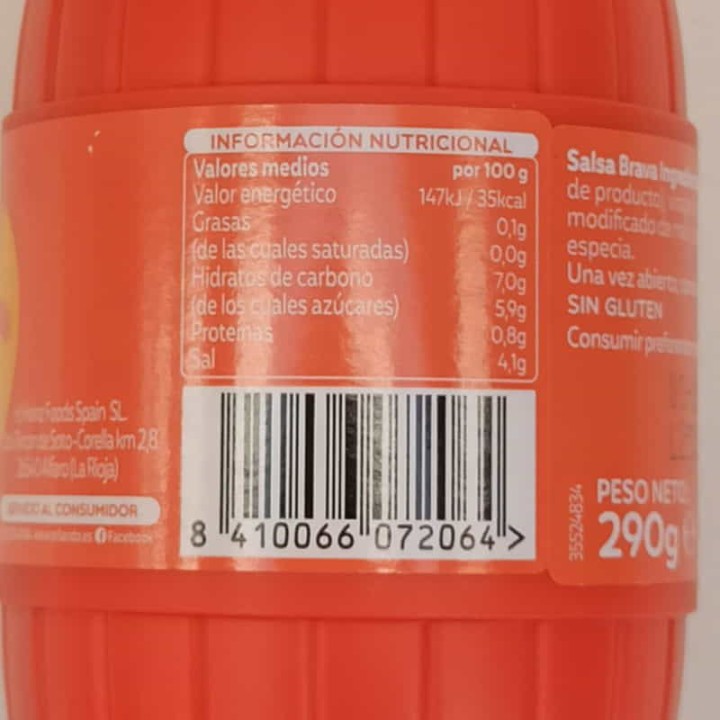 Sauce Brava Orlando I Achet en Ligne I Envoi Gratuit