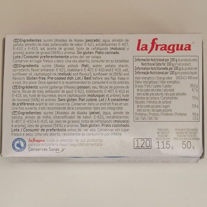 Surimi de Angulas al Ajillo | Comprar | Envoi Gratuito