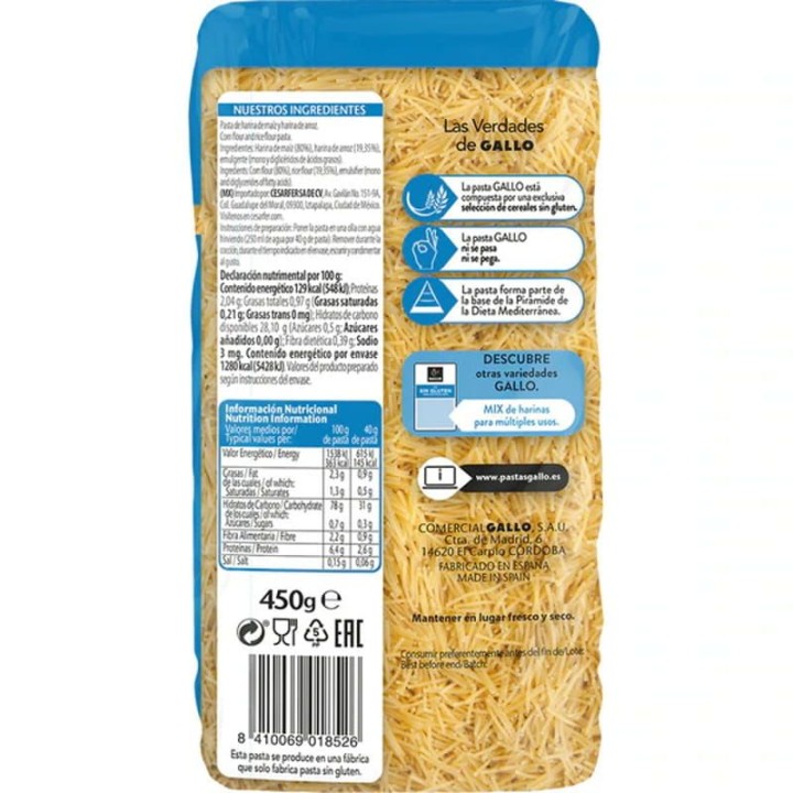 Gallo Nouilles sans gluten | Gastronomic Spain