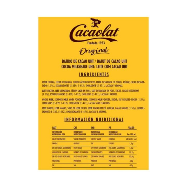 Origineel Cacaolat 275 ml| Koop online