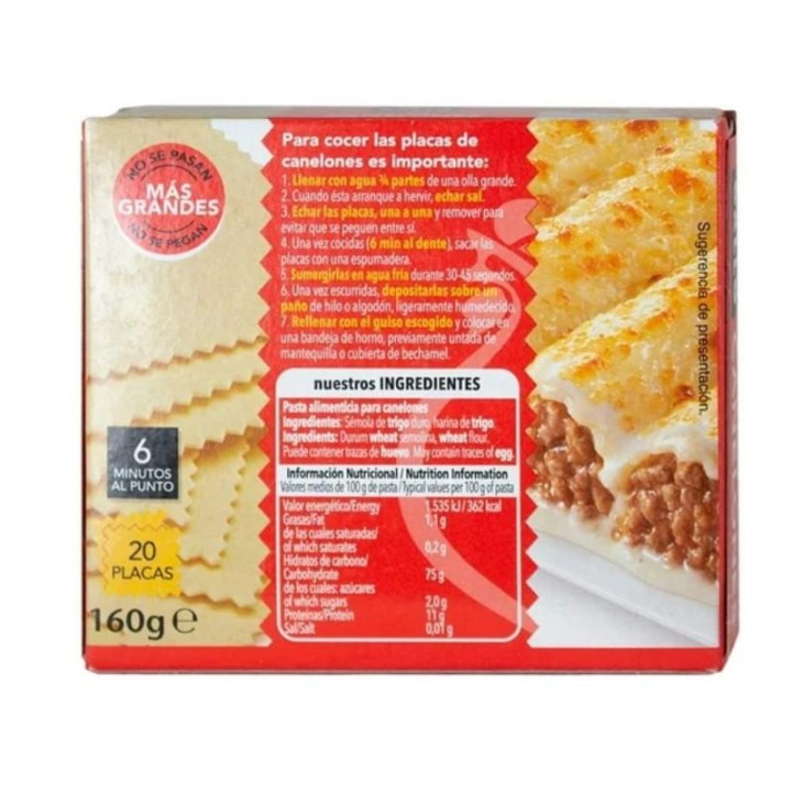 Pâtes pour Canelloni Gallo | Acheter | Envoi Gratuit