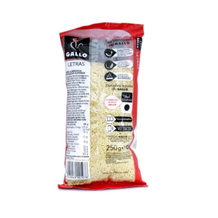 Alphabet Pasta Gallo | Buy Online | Free Delivery