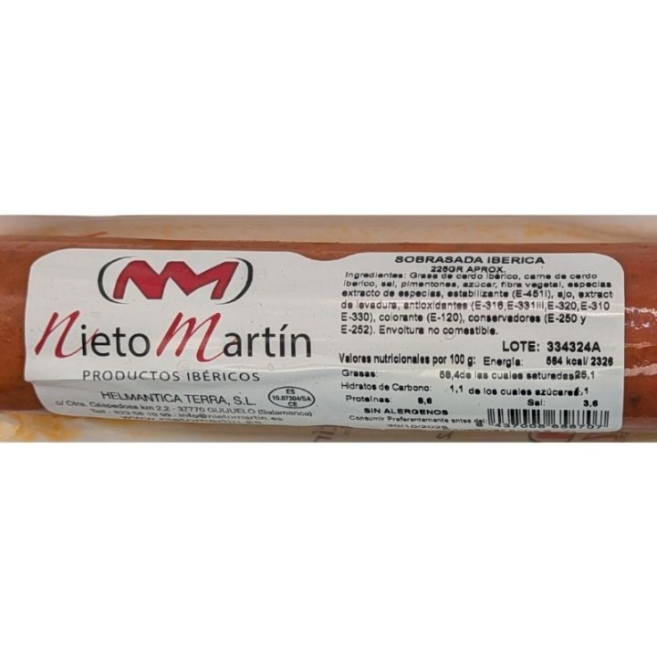 Iberico Sobrasada Vela I Buy Online I Free Shipping