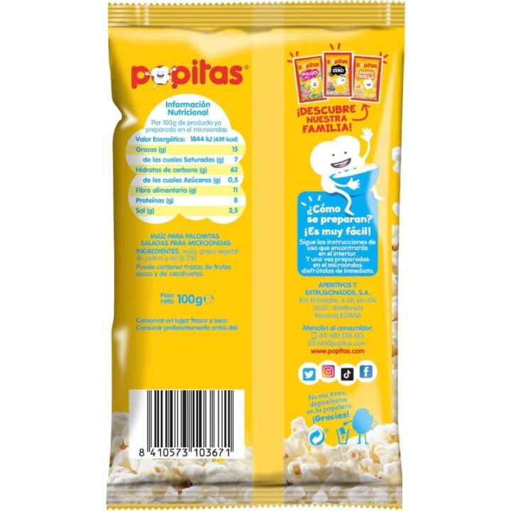 Microwave Popcorn Popitas | Shop Online