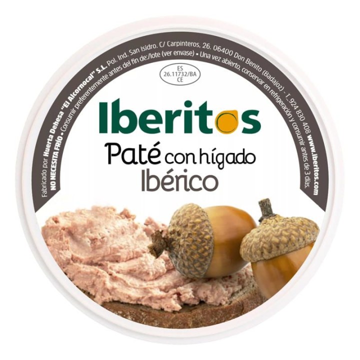 Iberitos Paté Ibérico 250 gr | Comprar Online
