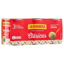 Aceitunas Rellenas de Anchoas La Española Pack 3 | Comprar Online