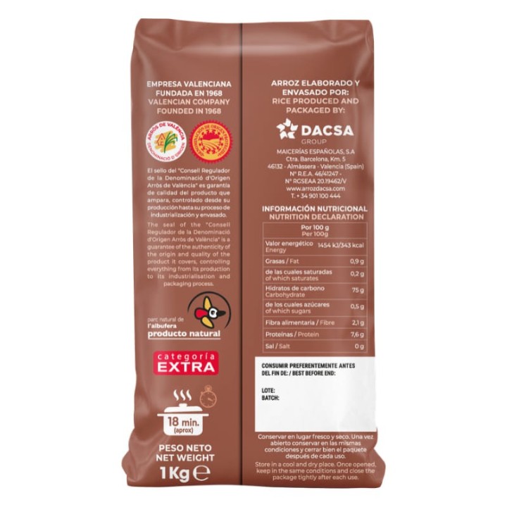 Arroz Albufera Dacsa | Comprar Online | Envío Gratis Europa
