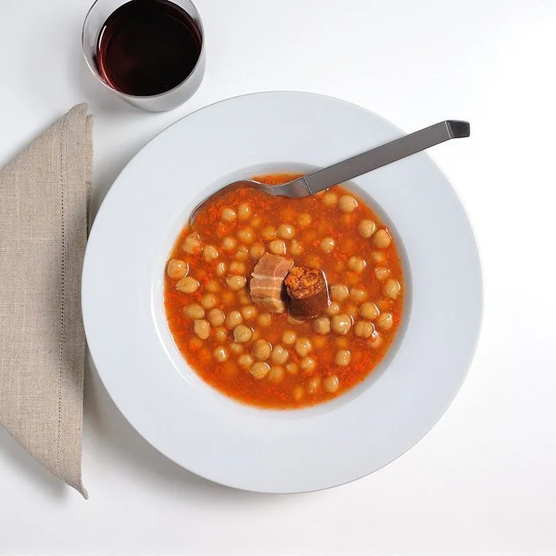 Garbanzos con Chorizo y Tocino