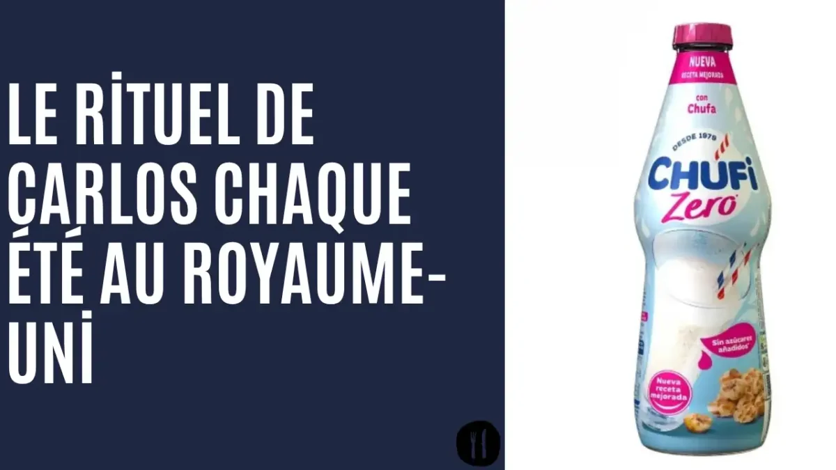 horchata Chufi bien fraîche