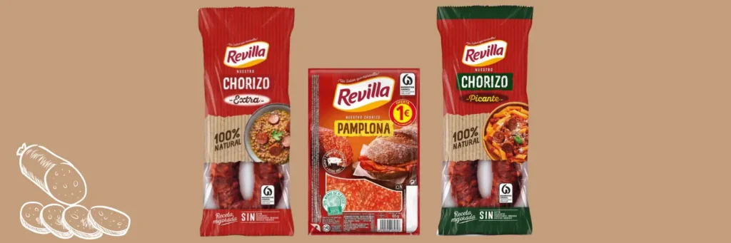 Extra Chorizo, Spicy Chorizo and Pamplona Chorizo